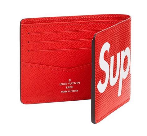 lv supreme portefeuille|louis vuitton supreme red.